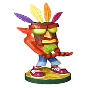 Exquisite Gaming: Crash Bandicoot: Crash Aku Aku - Original Mobile Phone & Gaming Controller Holder, Device Stand, Cable Guys, Licensed Figure