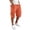 wei163-Orange, variant on IWRICH Cargo Shorts for Men Casual Corduroy Classic Bermuda Shorts with Pockets Drawstring Comfort Big and Tall Pants Red
