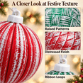 thumbnail image 4 of KFUIRDE Vintage Painted Christmas Ornaments Set 12pc, Multicolor Vibrant Tree Decor with Shatterproof Hanging Balls, Colorful Vintage Style Accents for Christmas Tree Mantel Wreath, Holiday Display, 4 of 7