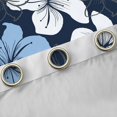 thumbnail image 4 of Homewish Country Floral Curtains Pack of 2 (42x84 Each),Ustic Flower Curtains Blackout,Blue White Bedroom Curtains For Men Women,Breathable Home Decor, 4 of 6