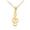 Yellow, variant on Solid Gold Treble Clef (10K White Gold, Pendant with 16" chain)