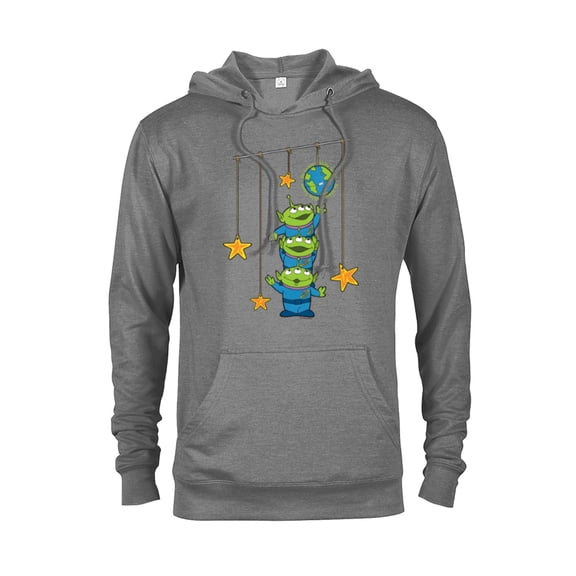 Disney and Pixar’s Toy Story Aliens Earth Day Think Green - Pullover Hoodie for Adults - Customized-Graphite Heather