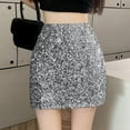 thumbnail image 2 of Sngxgn Womens Midi Skirt High Waisted Solid Dress Elegant Skirts(Grey,L), 2 of 9
