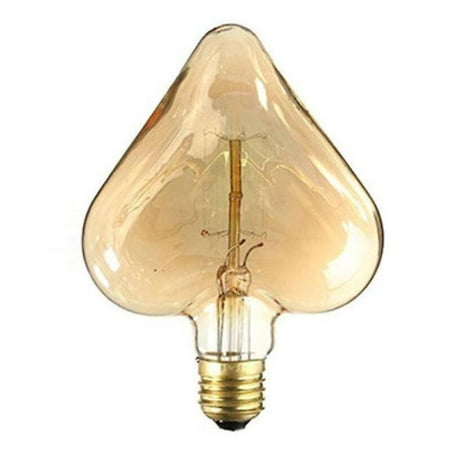

Vintage Tungsten Filament Bulbs Heart Shape Design E27 Lamp Holder Light Buld For Wedding Party