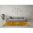 thumbnail image 3 of Ahgly Company Machine Washable Indoor Rectangle Persian Yellow Traditional Area Rugs, 6' x 9', 3 of 4