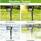 thumbnail image 4 of Foco solar 2 en 1 para exteriores, 3 modos de iluminación con brillo ajustable, resistente al agua IP65, para jardín, camino y patio, 4 of 6