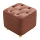 thumbnail image 5 of Taburete para pies Reposapiés Asiento acolchado Taburete otomano antideslizante estable Taburete pequeño para vestidor Entrada Guardería Sofá Hogar , marrón Macarena Escabel, 5 of 8