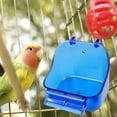 thumbnail image 3 of Cheers.US Hanging Bird Bath Shower Box Bowl Cage Accessory for Little Bird Canary Budgerigar Parrots Crested Myna Cockatiel Lovebird Parakeet Bath, 3 of 7