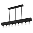 thumbnail image 6 of Hunter - Donelson 9-light Natural Black Iron, Extra Large Chandelier, Dimmable, Transitional Style, for Bedrooms, Dining, Living Rooms - 19059, 6 of 9