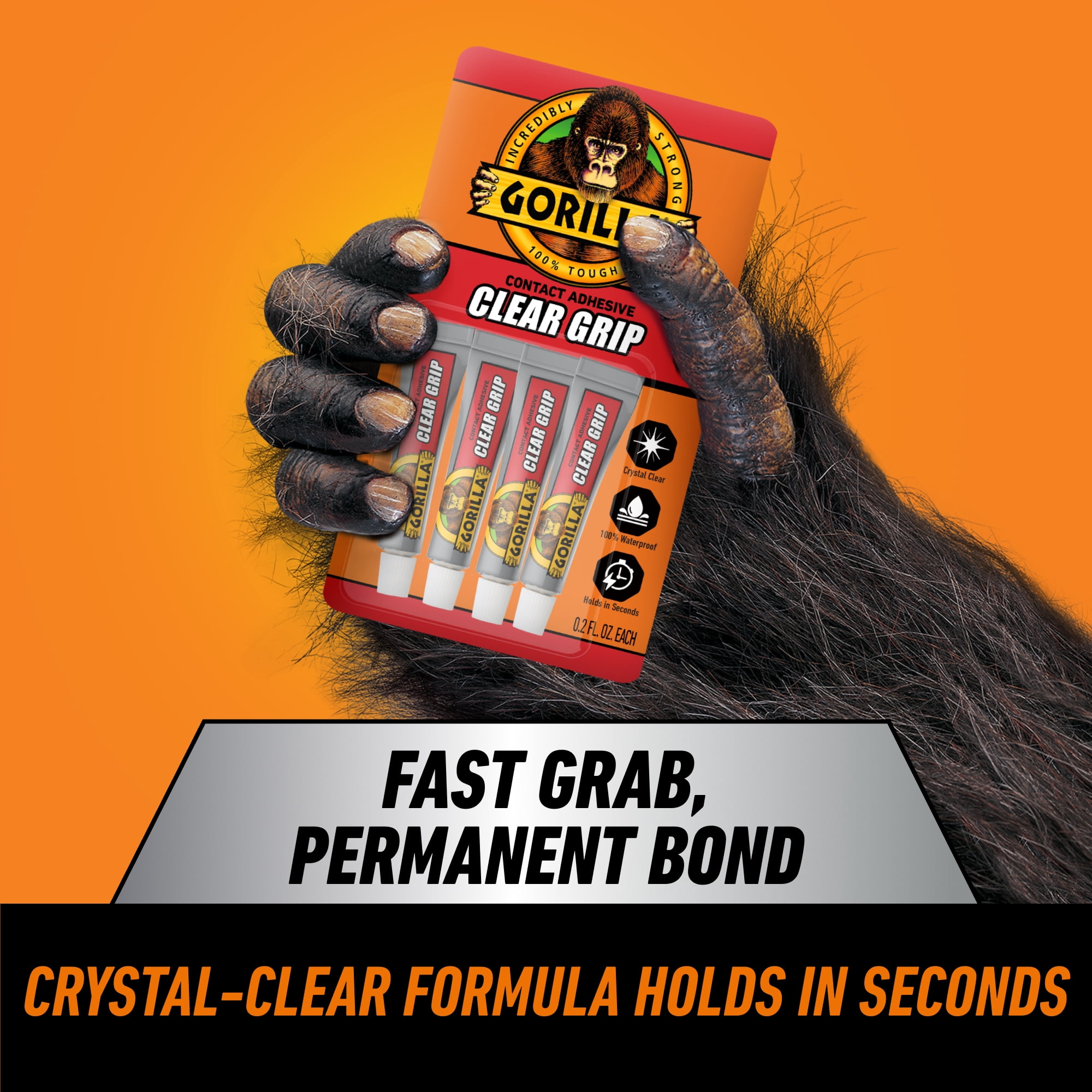 Gorilla Contact Glue 5g Mini Tubes, Waterproof Flexible Crystal