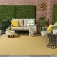 thumbnail image 4 of Nourison Positano Indoor/Outdoor Yellow 6' x 9' Area Rug, (6x9), 4 of 11