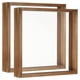 thumbnail image 1 of Uxcell Marco de fotos de madera de 8x8 pulgadas, paquete de 2, marco de especímenes de planta de acrílico de doble cara marrón, 1 of 5