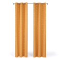 thumbnail image 4 of Cortinas opacas Deconovo con estampado de diamantes plateados, aislantes térmicos, con ojales, color naranja llama/diamante, 42 x 72 pulgadas, para decoración del hogar, 4 of 7