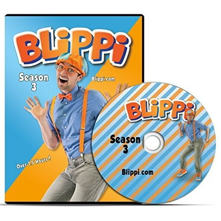 Blippi Official Volume Season 3 DVD - Educational Videos for (Best Educational Videos For 3 Year Olds)