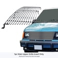 thumbnail image 2 of APS Compatible with Chevy Astro Van & GMC Safari Van 1985-1994 Main Upper Stainless Steel Chrome 8x6 Billet Front Grill Grille Insert C85103C, 2 of 7