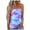 Sky Blue, variant on Fshinging Womens Tank Top Tie Dye Color Block Bandeau Holiday Sleeveless Tube Y2K Layering Shirts Beige L