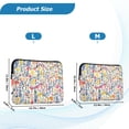 thumbnail image 4 of FORMRS 13-13.3 inch Laptop Sleeve Case Soft Carrying Quilted Computer Bag Cover, Yellow Wildflower Pattern, 4 of 7