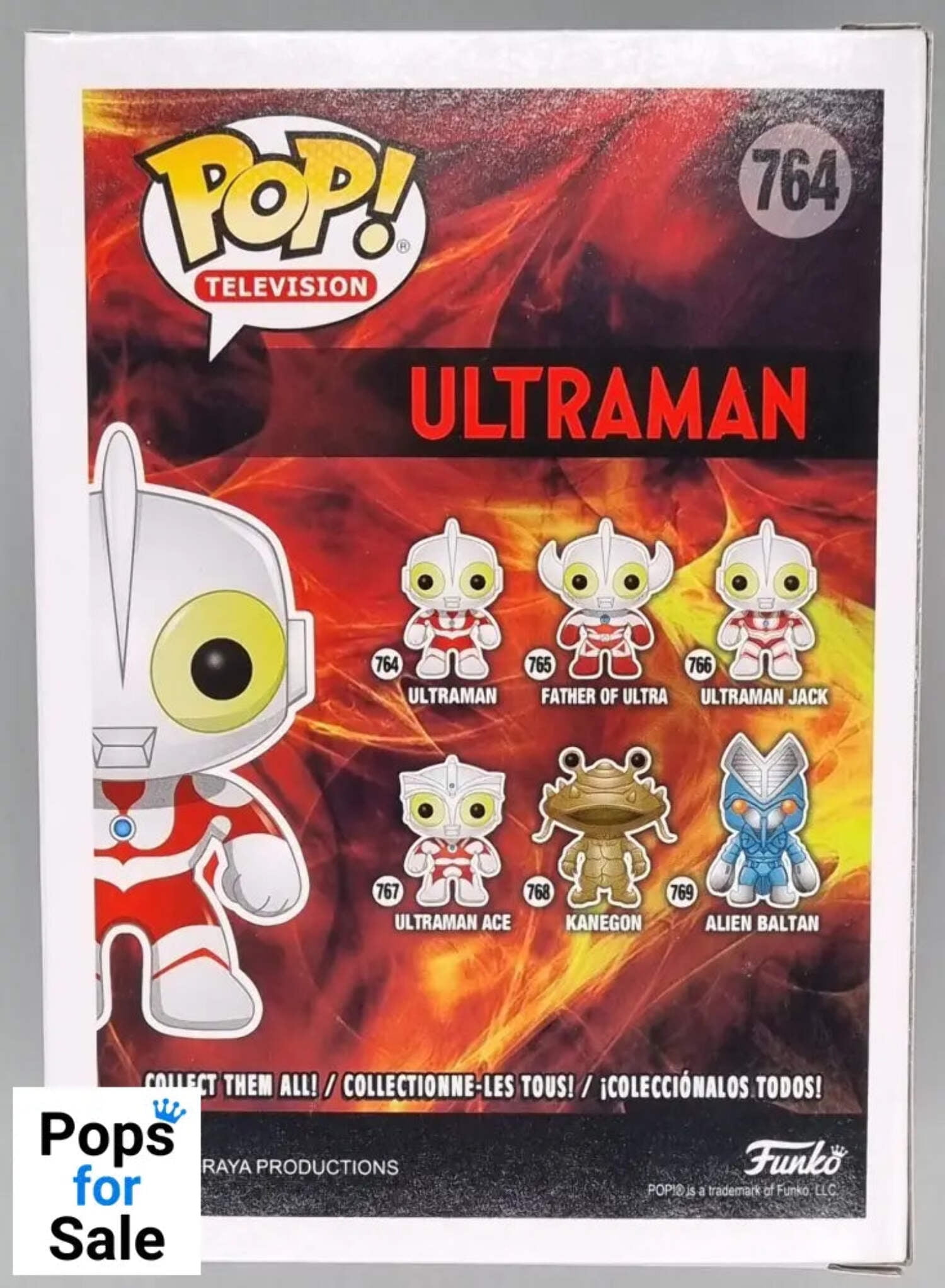 764 Ultraman - Glow - Pop Television - Ultraman Funko POP