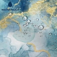 thumbnail image 3 of CAILDANL Blue Marble Shower Curtain Waterproof Shower Curtain for Bathroom Decor Printed Washable Shower Curtain with Hooks 72x72 Inch, 3 of 7