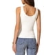 thumbnail image 3 of Chaleco sin mangas para mujer, ligero, con escote redondo, de punto acanalado, camisetas básicas casuales de verano 2025 S blanco, 3 of 5