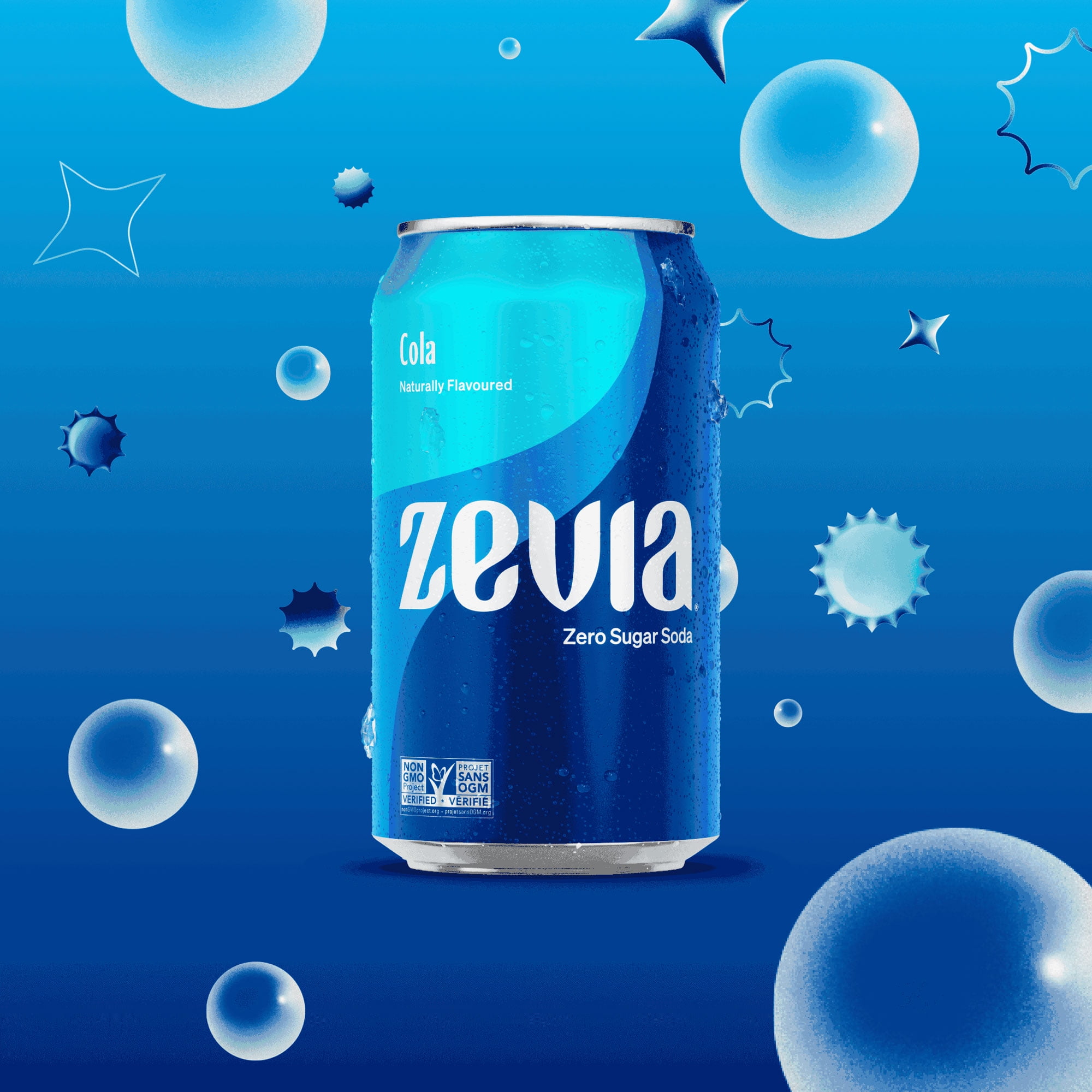 Zevia Cola, 355 ml, 6 pack cans, Cola 6 x 355 mL