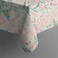 thumbnail image 5 of Pink Floral Pattern Square Tablecloth,Waterproof Square Table Cover,Wipeable Spillproof Washable Table Cover for Home Kitchen Party Decor 42"X42"(107x107cm), 5 of 6