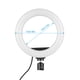 thumbnail image 3 of Lámpara fotográfica Lámpara de relleno de luz de anillo LED de 8 pulgadas Incorporada 72 piezas Cuentas LED 10W Regulable 2700-5500K Temperatura de color con soporte para teléfono celular con cabezal Abanopi Lámpara de fotografía, 3 of 7