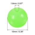 thumbnail image 2 of 10mm Hard Plastic Luminous Fishing Beads Glow in the Dark Round for Fishing Rigs, Green, 100 Pack, 2 of 5