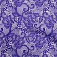 thumbnail image 1 of oneOone Rayon Dark Purple Fabric Lace Floral Sewing Craft Projects Fabric Prints By Yard 56 Inch Wide, 1 of 5