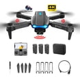 thumbnail image 2 of Cuadricóptero Rc Avión con carga USB FPV Drones para niños y niñas (negro 3 batería 2 cámara), 2 of 9