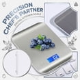 thumbnail image 1 of Stainless Steel Digital Kitchen Scale, High-Precision Food Scale with Backlit LCD, Multi-Unit Gram Scale for Baking & Cooking, 1 of 6