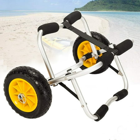 - UBesGoo Kayak Trolley Canoe Jon Boat Carrier Dolly Trailer Tote Trolley Transport Cart Wheel with Pneumatic Tires 165 LB Capacity