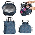thumbnail image 2 of Paisley Pattern Drawstring Lunch Bag Women - Drawstring Lunch Bag Insulated for Work Office - Stain-Resistant Large Lunchbags for Women with Multi-Pockets, 2 of 6