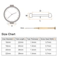 thumbnail image 2 of Uxcell 2 In 1 Watch Screw Tube Rod 16mm Stainless Steel Watch Strap Pins with 2mm Slotted Screwdriver, Silver Tone, 2 of 6