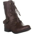 thumbnail image 2 of American Rag Womens Farahh Closed Toe Mid-Calf Combat Boots, 2 of 4