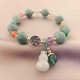 thumbnail image 2 of Pulsera Wu Lou/Hu Lou china hecha a mano con Feng Shui para la salud y la protección (VERDE), 2 of 5