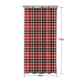 thumbnail image 5 of Red Black White Checkerboard Checkered Pattern Shower Curtain 36"x72" ,Bathroom Decorative Shower Curtains Set with 12 Hooks,Modern Waterproof Washable Shower Curtain, 5 of 6