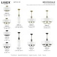 thumbnail image 4 of Livex Lighting - Brookdale - 3 Light Semi-Flush Mount In Transitional Style-11, 4 of 8