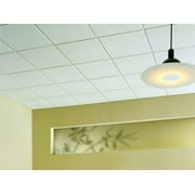 USG Interiors 1004 24 x 24 x 5/8 White Class A Mineral Fiber Acoustical Panel Ceiling Tile - Quantity of 16