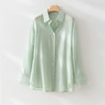 thumbnail image 6 of Shadowsong Women's Summer Lyocell Shirt, Green, Size M, 6 of 11