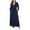 01Navy Blue, variant on Women's Plus L-5XL Short Sleeve Casual Full Length Maxi Dresses Female,,Black 3XL