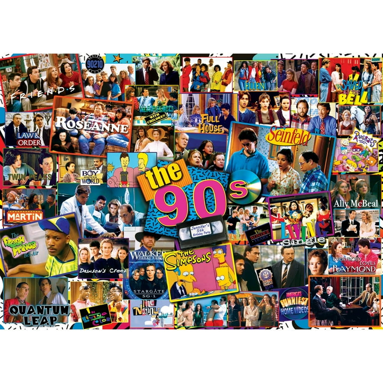 MasterPieces 1000 Piece Jigsaw Puzzle - Nostalgic 90s TV Shows for