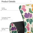 thumbnail image 4 of Yayeee Faucet Mat for Kitchen Sink 14.7" Diatomite Long Splash Guard Pad, Purple Clover Pattern, 2 Pack, 4 of 7