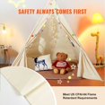 thumbnail image 4 of Carpa tipo tipi VEVOR para niños de interior con alfombrilla y pelotas a prueba de humedad, 4 of 9