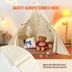thumbnail image 4 of Carpa tipo tipi VEVOR para niños de interior con alfombrilla y pelotas a prueba de humedad, 4 of 9