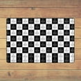 thumbnail image 5 of XMXY Checkered Freemason Mason Symbol Area Rugs Doormat Outdoor Entrance, Facecloth Non-slip Floor Mat Rug for Living Room Kitchen Sink Area Indoor,36"x24", 5 of 9