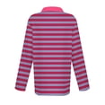 thumbnail image 4 of Pxiakgy Women's Polo Shirts Cotton 3-Button Long Sleeve Collared Tops Summer Cool Shirt Uniform Casual Shirts Women's Short Sleeved Slim Fit Casual Fashion Top Hot Pink 3Xl, 4 of 5