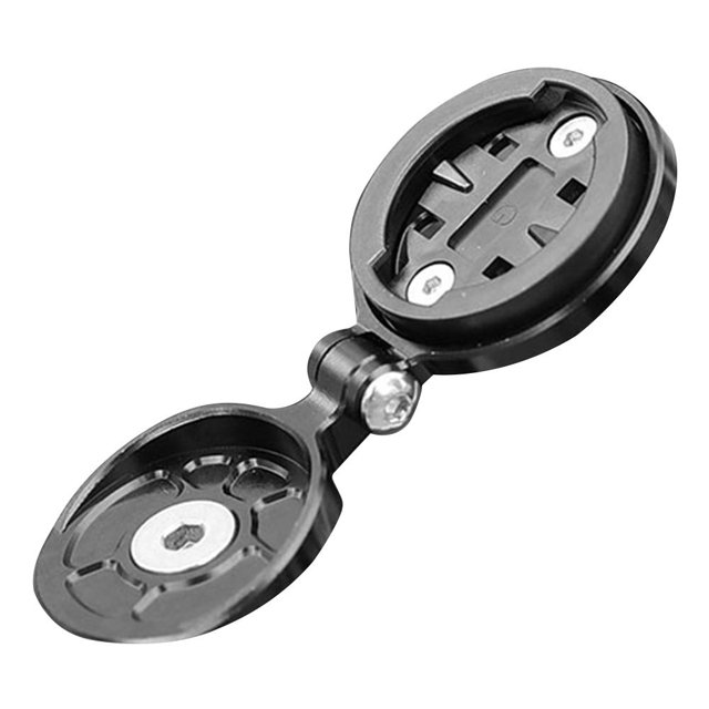 Soporte para ordenador de bicicleta con ángulo ajustable para Garmin Bryton Cateye (negro)