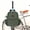 Green, variant on Tourbon Canvas Daisy Pattern Bike Rear Rack Pannier and Pickleball Racket Backpack