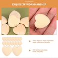 thumbnail image 2 of 30Pcs Wooden Slices Heart Shape Wooden Slice Creative DIY Photo Frame Patches, 2 of 3